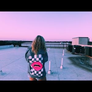 Hand painted denim jacket